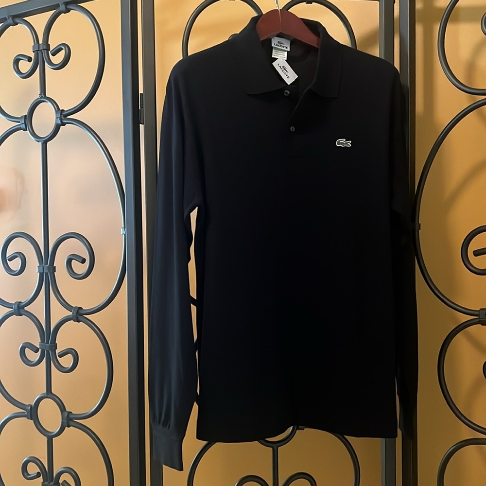 LACOSTE Men’s Long Sleeve Cotton Polo